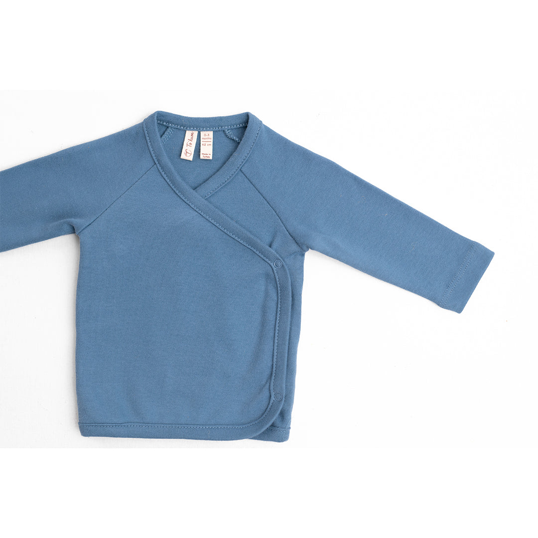 Mio biologische kimonostijl top met lange mouwen