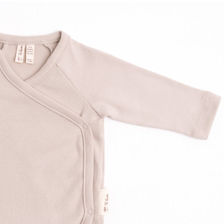 Mio biologische kimonostijl top met lange mouwen