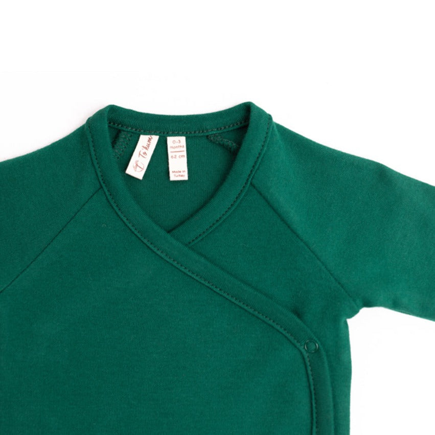 Mio biologische kimonostijl top met lange mouwen